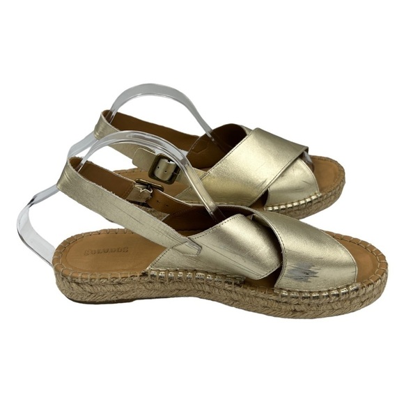 SOLUDOS Eloise Espadrille Sandals Platinum - Picture 12 of 16